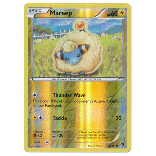 Pokemon - XY - Steam Siege - (Reverse Holo) Mareep - 38/114