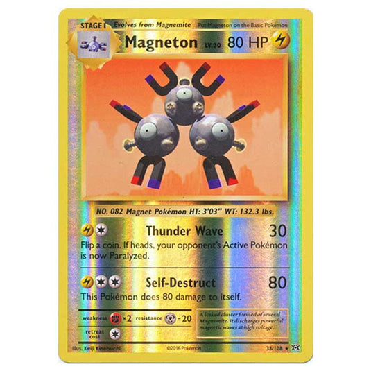 Pokemon - XY Evolutions - (Reverse Holo) - Magneton - 38/108