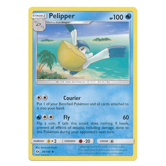 Pokemon - Sun & Moon - Base Set - Pelipper - 38/149