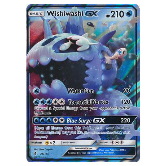 Pokemon - Sun & Moon - Guardians Rising - Wishiwashi-GX - 38/145