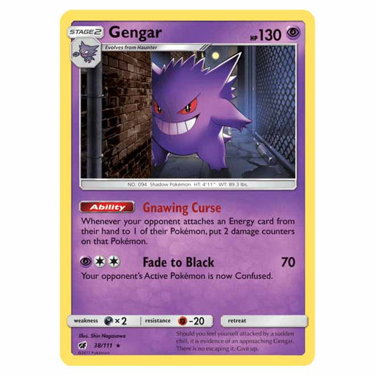 Pokemon - Sun & Moon - Crimson Invasion - Gengar - 38/111