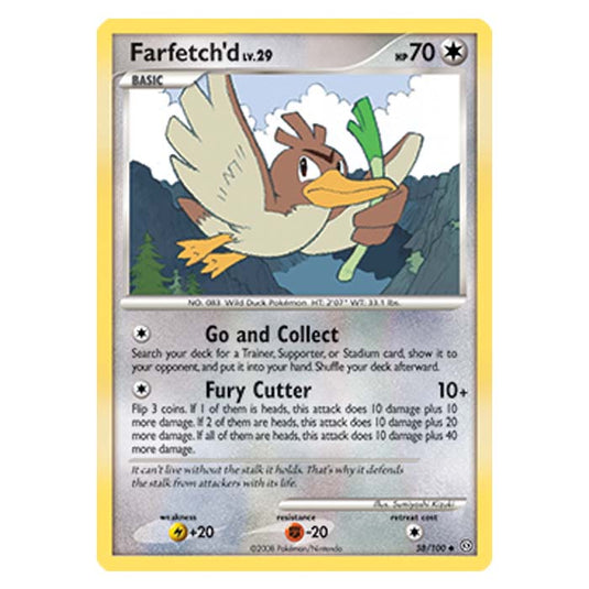 Pokemon - Diamond And Pearl Stormfront - Farfetchd - 38/100