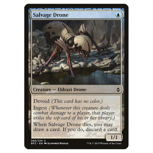 Magic The Gathering - Battle For Zendikar - Salvage Drone - 65/274