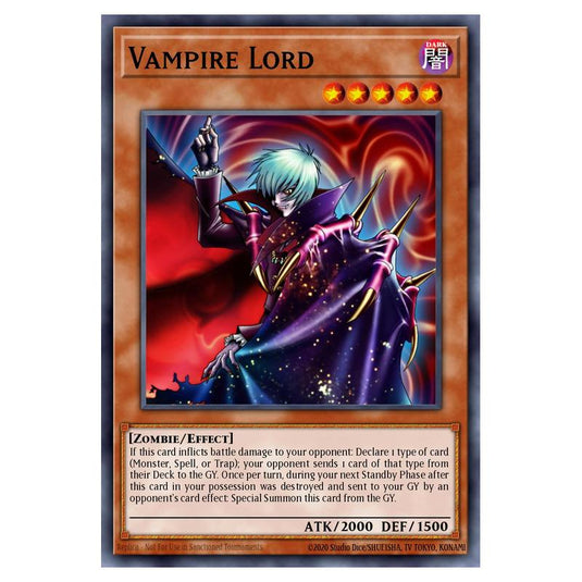 Yu-Gi-Oh! - Structure Deck - Zombie Madness - Vampire Lord (Common) SD2-EN003