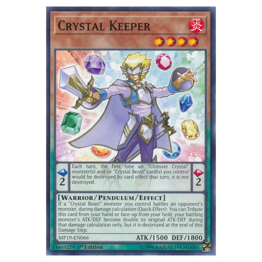 Yu-Gi-Oh! - 2019 Gold Sarcophagus Tin Mega Pack - Crystal Keeper (Common) MP19-EN066