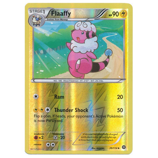 Pokemon - XY - Steam Siege - (Reverse Holo) Flaaffy - 39/114