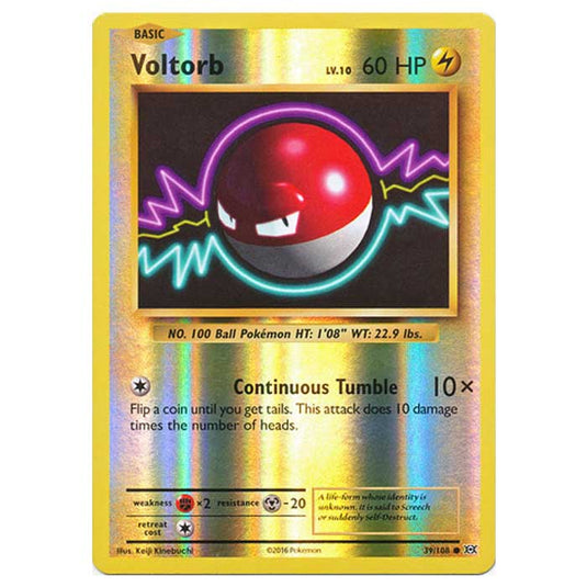 Pokemon - XY Evolutions - (Reverse Holo) - Voltorb - 39/108