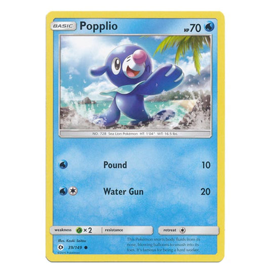 Pokemon - Sun & Moon - Base Set - Popplio - 39/149