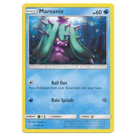 Pokemon - Sun & Moon - Guardians Rising - Mareanie - 39/145