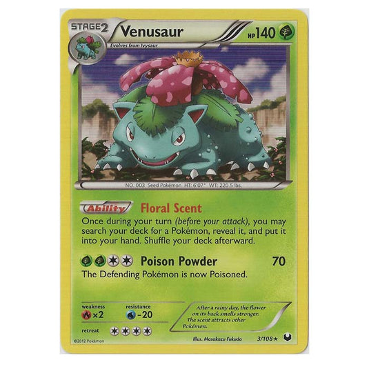 Pokemon - Black & White - Dark Explorers - Venusaur - 3/108