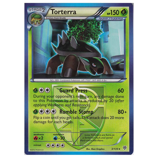 Pokemon - Black & White - Plasma Storm - Torterra - 003/135