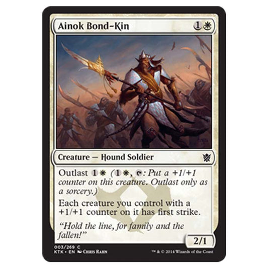 Magic the Gathering - Khans Of Tarkir - Ainok Bond-Kin - 3/269