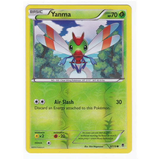 Pokemon - XY Phantom Forces - (Reverse Holo) - Yanma - 3/119