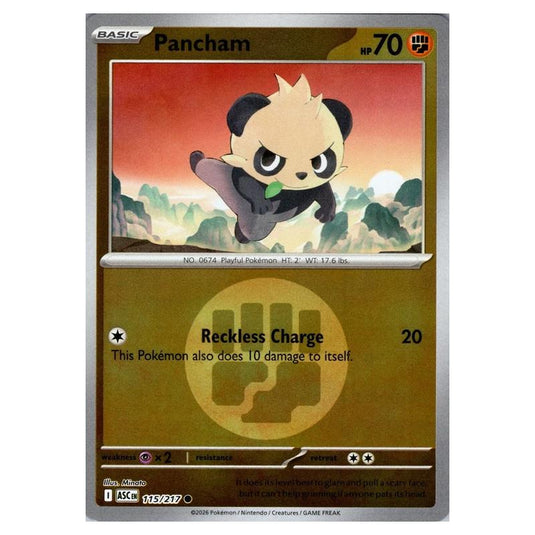 Pokemon - Mega Evolution - Ascended Heroes - Energy Reverse Holo - Pancham - 115/217