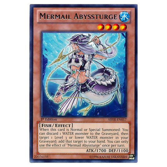 Yu-Gi-Oh! - Abyss Rising - Mermail Abyssturge (Rare) ABYR-EN017