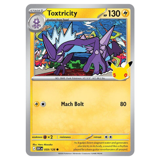 Pokemon - 30th Celebration - Toxtricity - 059/128
