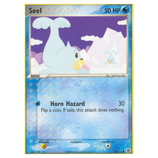 Pokemon - EX Series - FireRed & LeafGreen - Seel - 78/112
