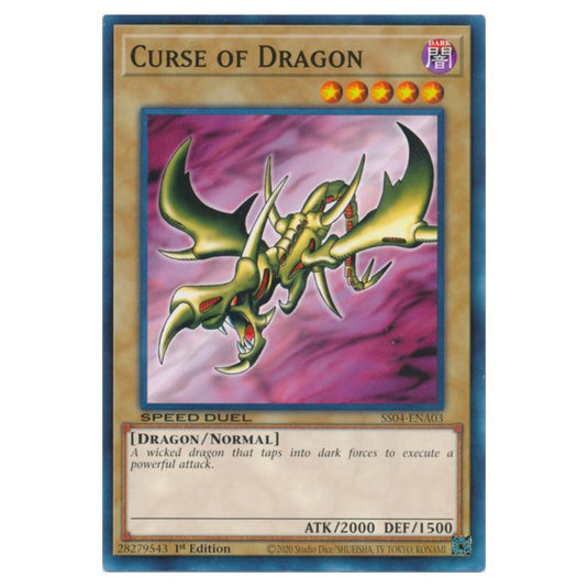 Yu-Gi-Oh! - Speed Duel Starter Decks - Match of the Millennium - Curse of Dragon (Common) SS04-ENA03