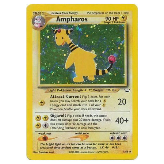 Pokemon - Neo Revelation - Ampharos - 01/64/64