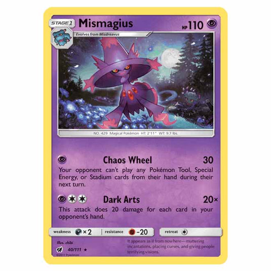 Pokemon - Sun & Moon - Crimson Invasion - Mismagius - 40/111