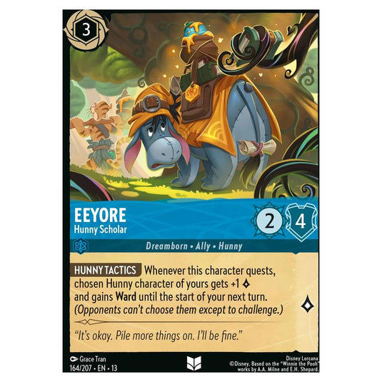 Lorcana - Attack of the Vine! - Eeyore - Hunny Scholar (Uncommon) - 164/207