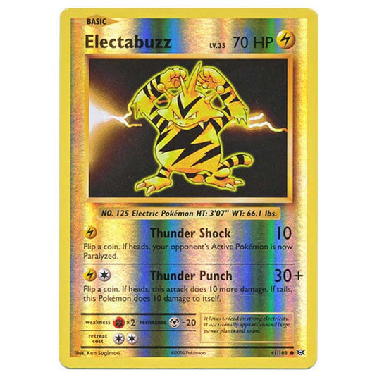 Pokemon - XY Evolutions - (Reverse Holo) - Electabuzz - 41/108