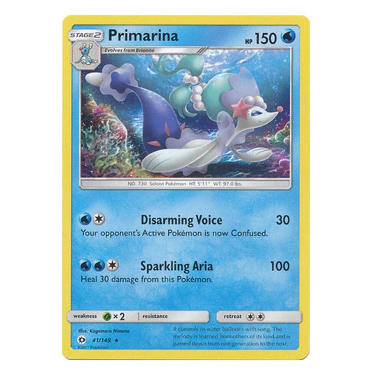 Pokemon - Sun & Moon - Base Set - Primarina - 41/149