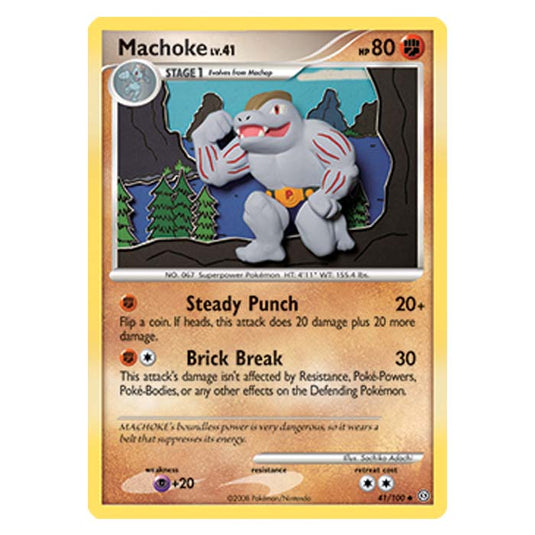 Pokemon - Diamond And Pearl Stormfront - Machoke - 41/100