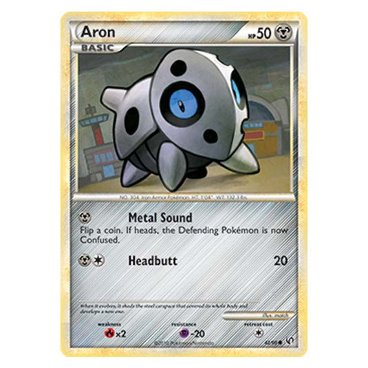 Pokemon - HGSS Undaunted - Aron - 42/90