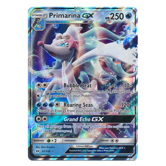 Pokemon - Sun & Moon - Base Set - Primarina-GX - 42/149