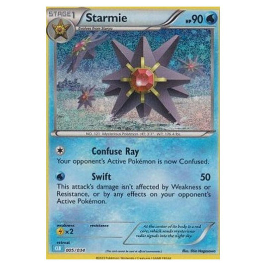 Pokemon - Pokémon Trading Card Game Classic - Blastoise & Suicune ex Deck - Starmie 005