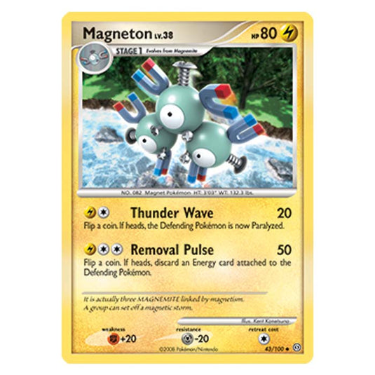 Pokemon - Diamond And Pearl Stormfront - Magneton - 43/100