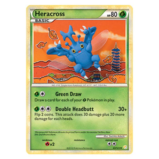 Pokemon - HGSS - Heracross - 43/123