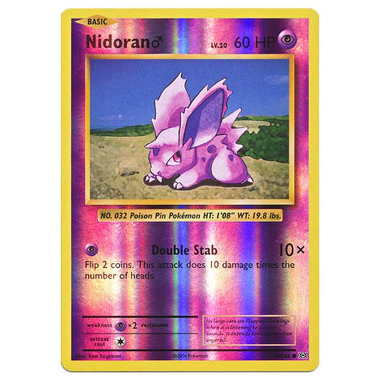 Pokemon - XY Evolutions - (Reverse Holo) - Nidoran M - 43/108