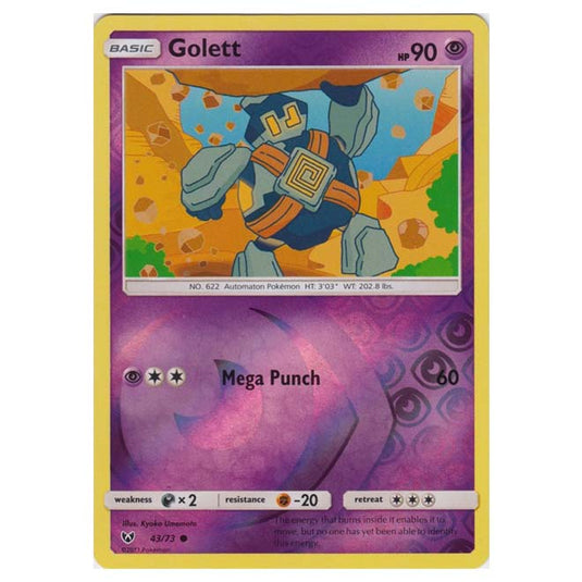 Pokemon - Shining Legends - (Reverse Holo) - Golett - 43/73