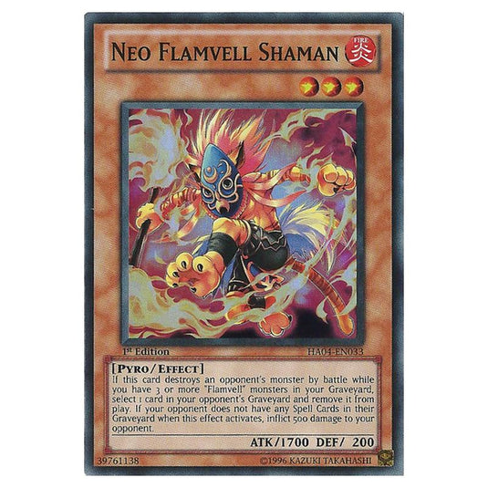 Yu-Gi-Oh! - Hidden Arsenal 4 - Trishula's Triumph - Neo Flamvell Shaman (Super Rare) HA04-EN033