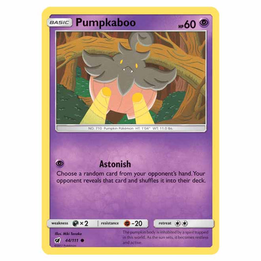 Pokemon - Sun & Moon - Crimson Invasion - Pumpkaboo - 44/111