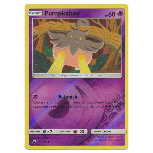 Pokemon - Sun & Moon - Crimson Invasion - (Reverse Holo) - Pumpkaboo - 44/111