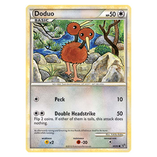 Pokemon - HGSS Undaunted - Doduo - 45/90