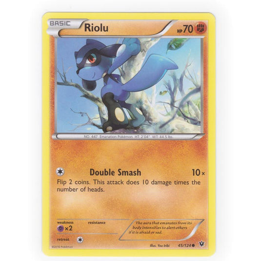 Pokemon - XY - Fates Collide - Riolu - 45/124