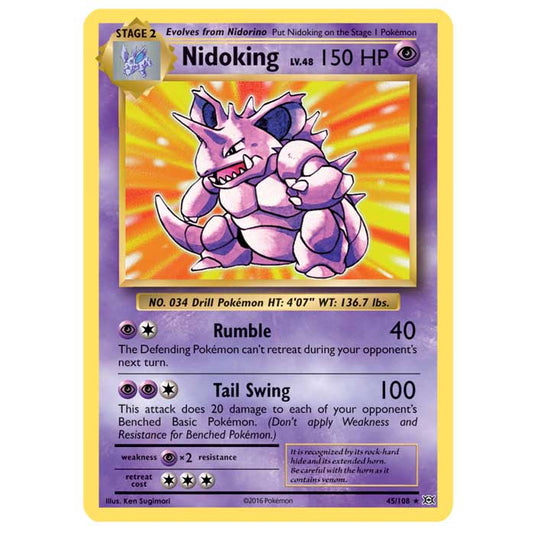 Pokemon - XY Evolutions - Nidoking - 45/108