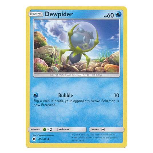 Pokemon - Sun & Moon - Base Set - Dewpider - 45/149