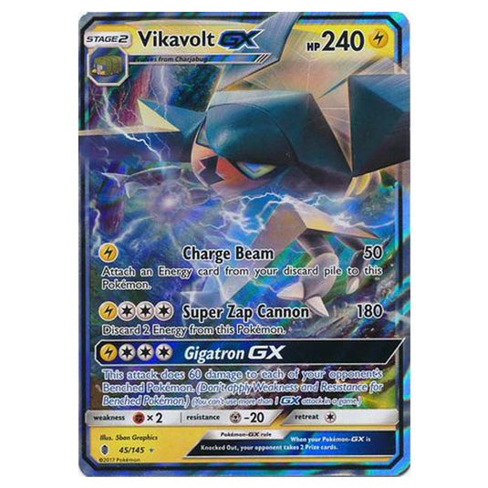 Pokemon - Sun & Moon - Guardians Rising - Vikavolt-GX - 45/145