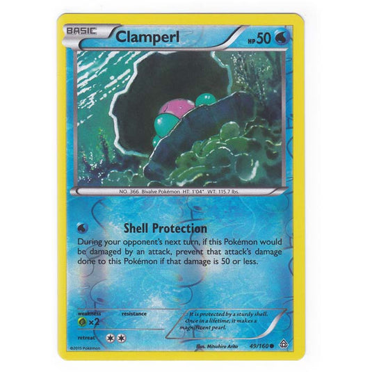 Pokemon - XY Primal Clash - (Reverse Holo) - Clamperl - 49/160