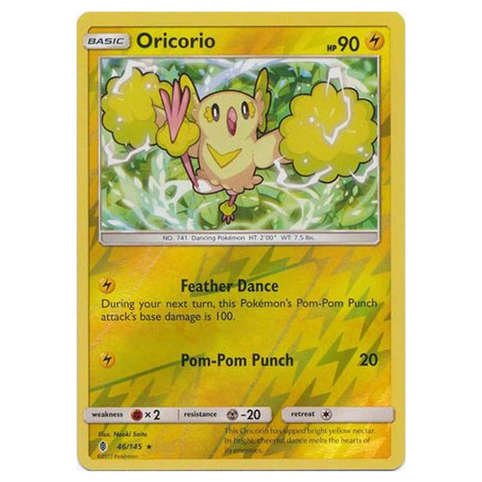 Pokemon - Sun & Moon - Guardians Rising - (Reverse Holo) - Oricorio - 46/145