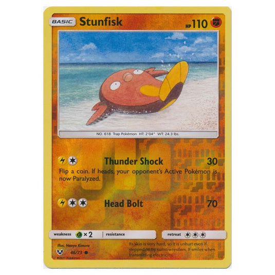 Pokemon - Shining Legends - (Reverse Holo) - Stunfisk - 46/73