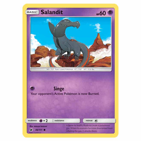 Pokemon - Sun & Moon - Crimson Invasion - Salandit - 46/111