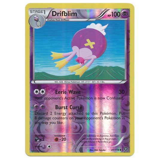 Pokemon - XY - Steam Siege - (Reverse Holo) Drifblim - 47/114