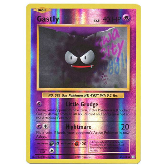 Pokemon - XY Evolutions - (Reverse Holo) - Gastly - 47/108