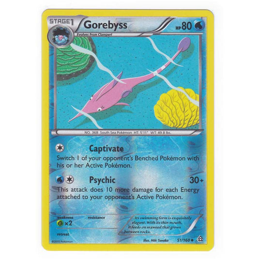 Pokemon - XY Primal Clash - (Reverse Holo) - Gorebyss - 51/160